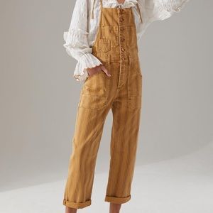 Anthropologie Pilcro Side Striped Relaxed overalls Jumpsuit